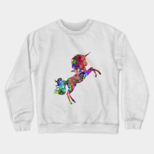 unicorn colorful Crewneck Sweatshirt